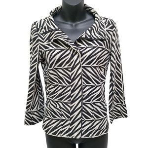 Diane Von Furstenberg cotton knit jacket size 4